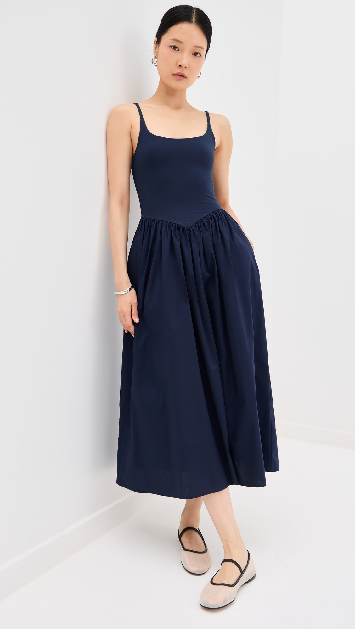 Alix Mixed Fabric Tank Dress | Shopbop