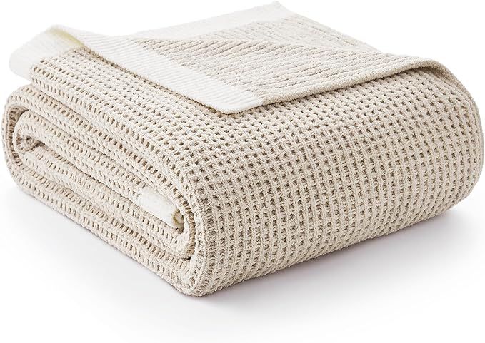 Amélie Home Chenille Waffle Throw Blanket for Couch, Reversible Soft Cozy Knit Blanket Lightweig... | Amazon (US)