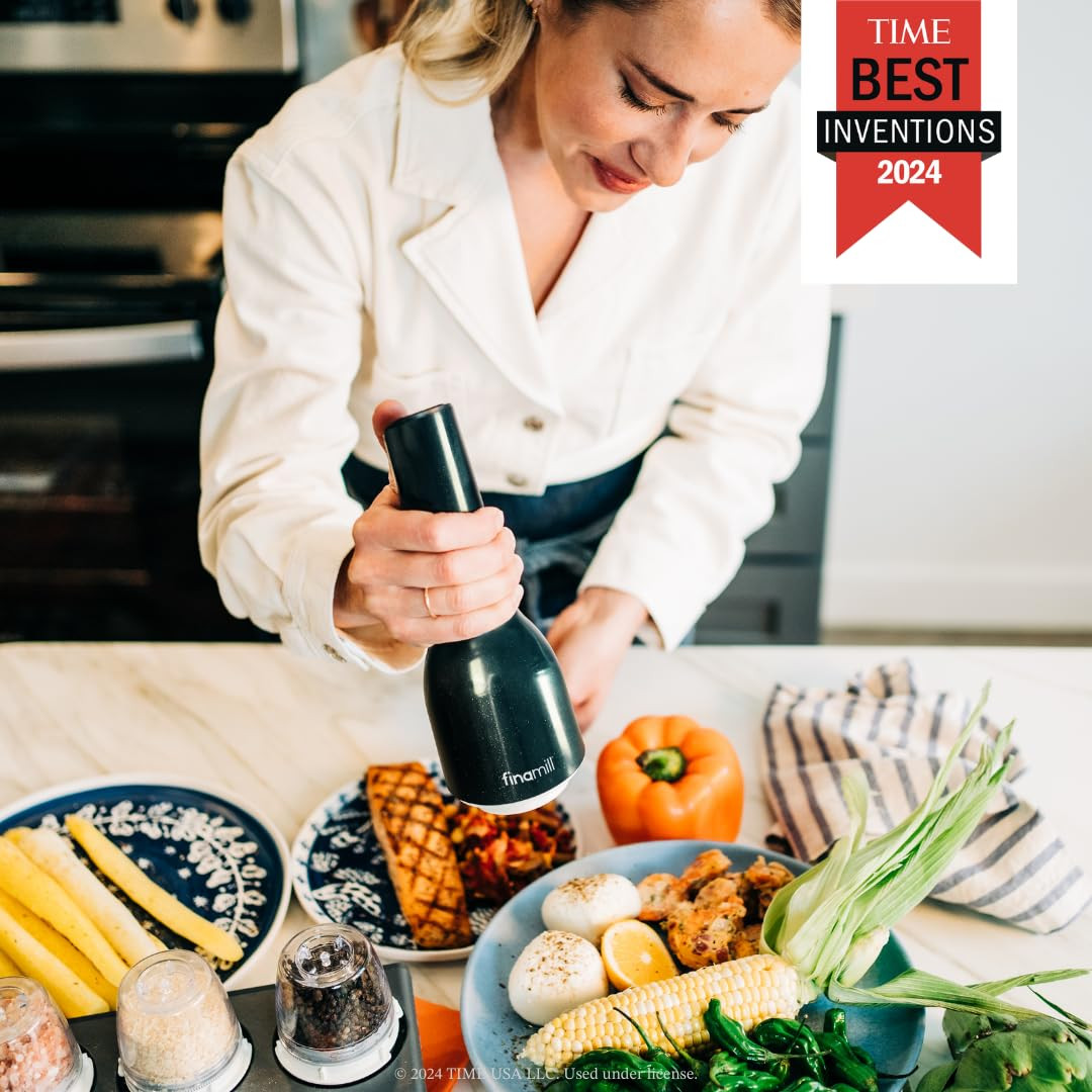 FinaMill’s Award-Winning Battery Operated Salt and Pepper Grinder Set – Adjustable Coarseness... | Amazon (US)