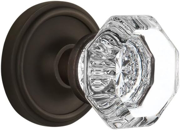 Nostalgic Warehouse Classic Rosette Waldorf Octagonal Round Door Knob | Amazon (US)