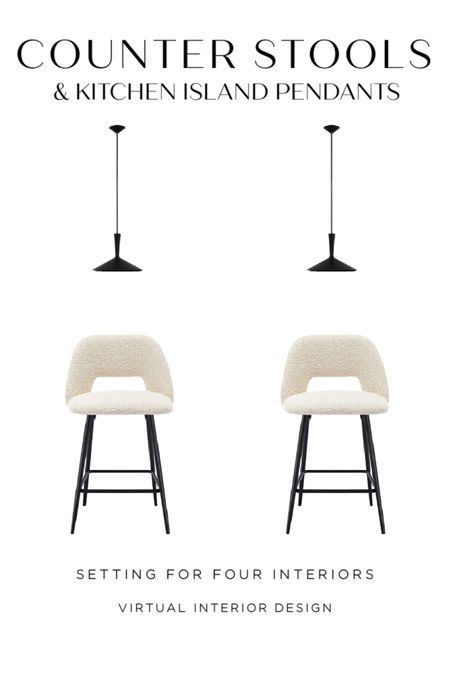 Kitchen counter stools and island pendants that coordinate!

Modern organic, farmhouse, transitional, boucle, white, black, neutral, natural, lighting, Amazon home, Amazon finds

#LTKhome #LTKFind #LTKstyletip