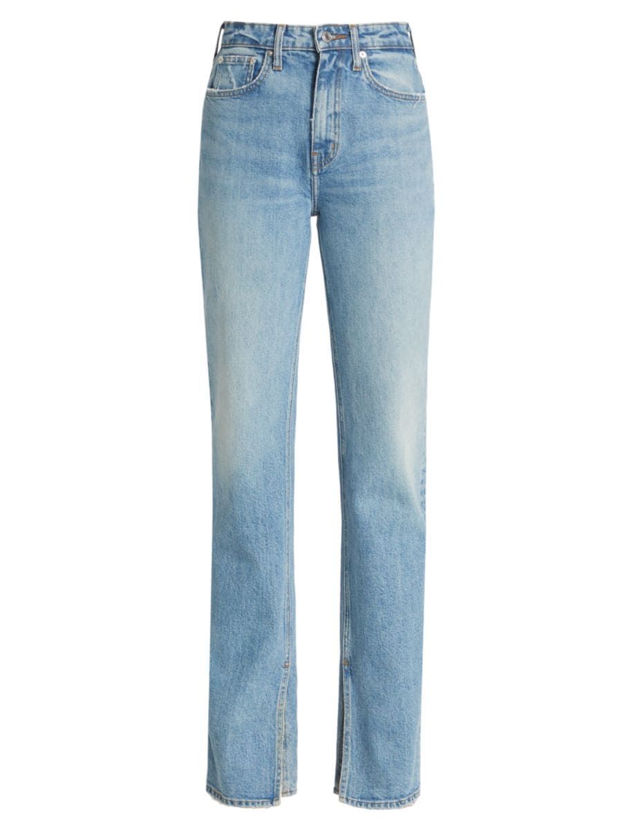Frankie Ultra High-Rise Straight-Leg Jeans | Saks Fifth Avenue
