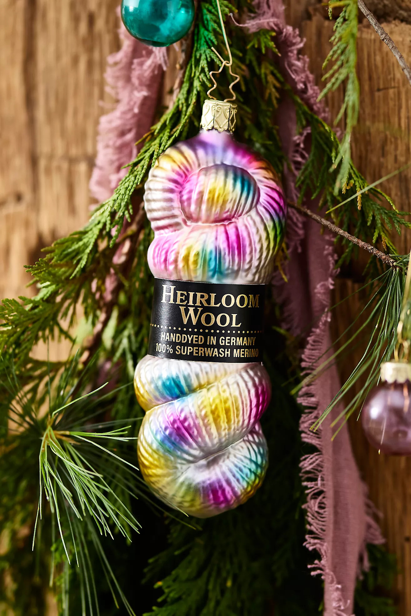 Yarn Skein Glass Ornament | Anthropologie (US)