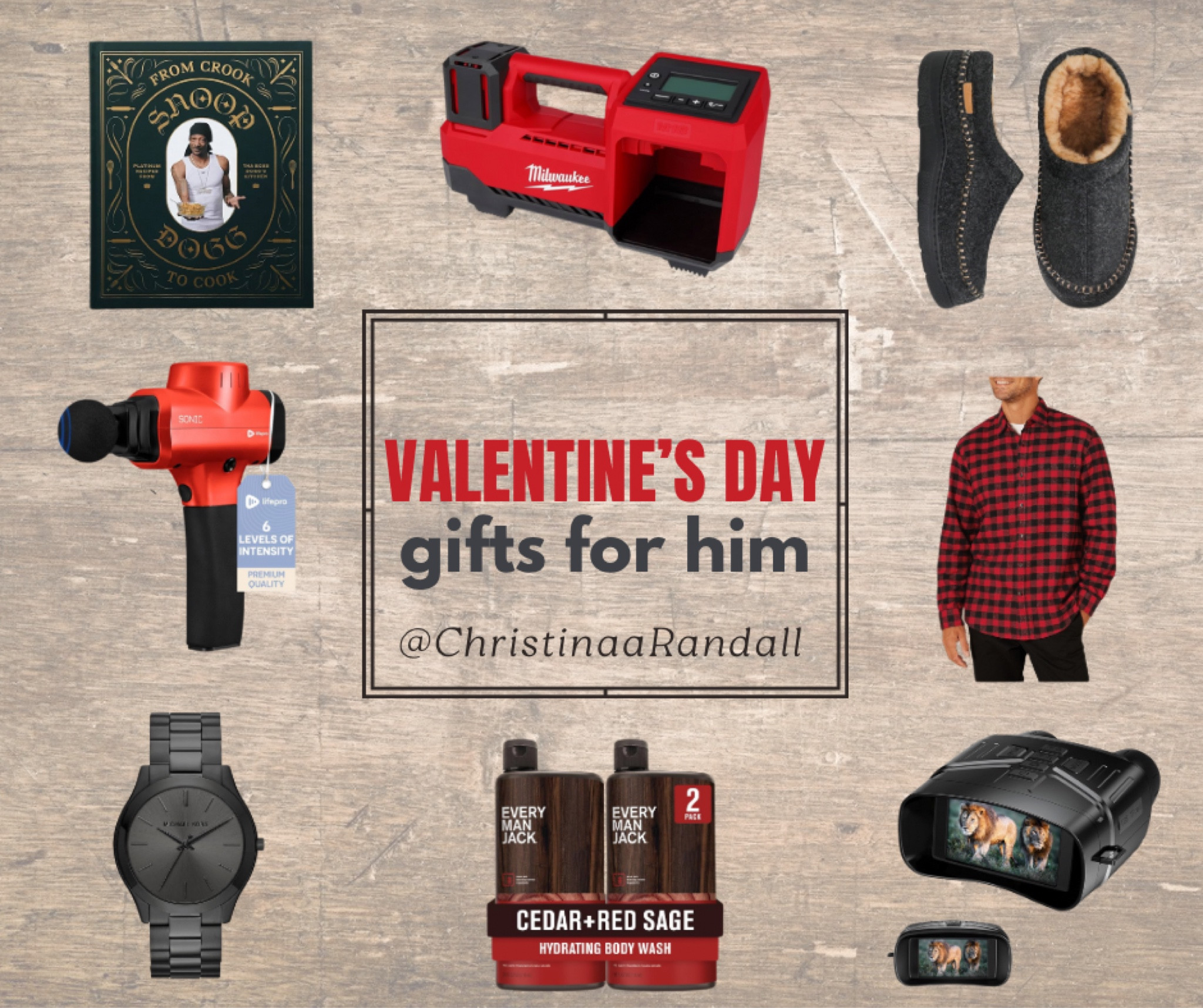 Valentine’s Day is around the corner! Having a hard time finding a gift idea you think he’ll love? Check out this list to get you started! Maybe he’d like something useful like a tire inflator or watch, or maybe he’d enjoy something more fun like Snoop Dogg’s cookbook 😆 Either way he’ll know you’ve been thinking about him! 😍

#LTKSeasonal #LTKGiftGuide #LTKMens