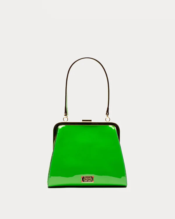 Lulu Frame Bag - Green | Frances Valentine