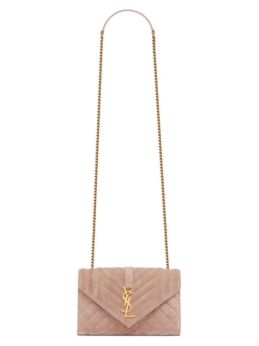 Envelope Small Bag in Mix Matelasse Suede | Saks Fifth Avenue