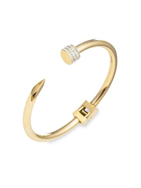 Eye Candy LA The Luxe Collection Spike Nail Titanium &amp; Cubic Zirconia Cuff Bracelet on SALE |... | Saks Fifth Avenue OFF 5TH
