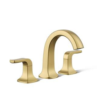 KOHLER Rubicon 8 in. Widespread Double Handle High Arc Bathroom Faucet in Vibrant Brushed Moderne... | The Home Depot