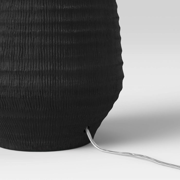 Large Textured Ceramic Lamp Base Black - Threshold™ | Target