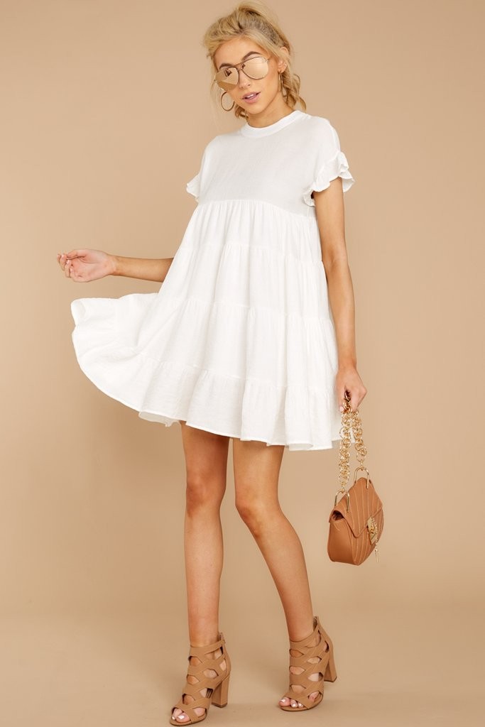 Nothing More Nothing Less White Dress | Red Dress 