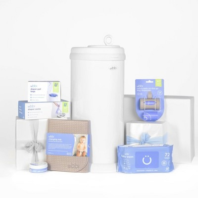 Ubbi Diaper Pail Value Set - 7pk White Taupe | Target