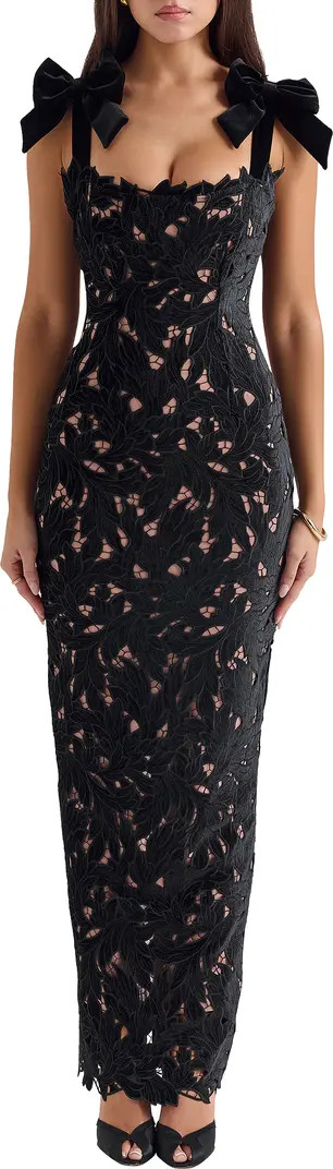 HOUSE OF CB Tiff Velvet Lace Body-Con Gown | Nordstrom | Nordstrom