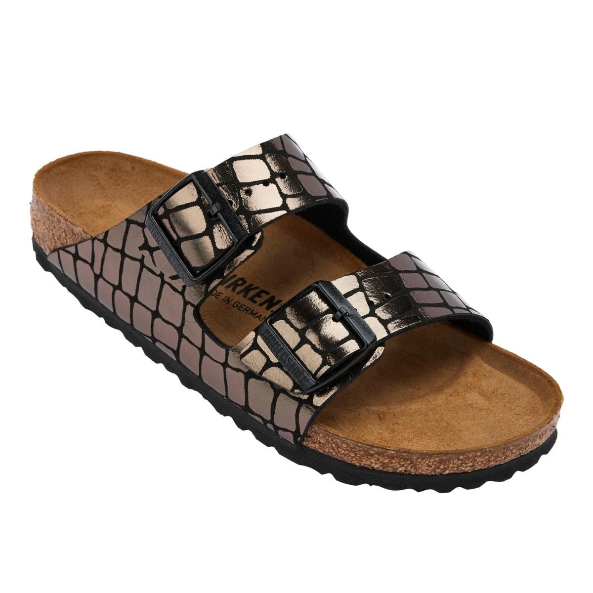 Birkenstock Arizona Gator Gleam Two-Strap Comfort Sandal - 20788817 | HSN | HSN