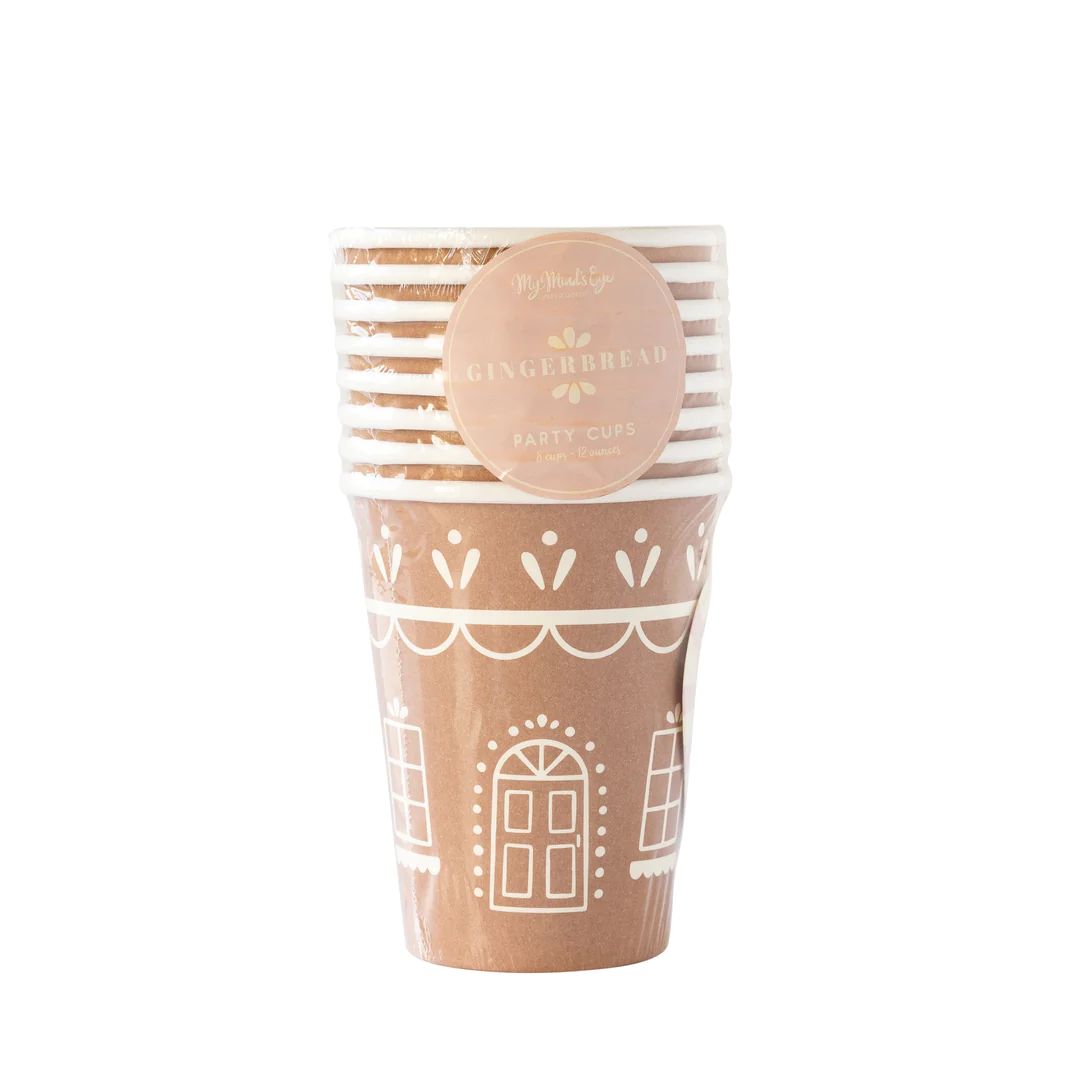 Gingerbread House Paper Party Cup With Handle | My Mind's Eye