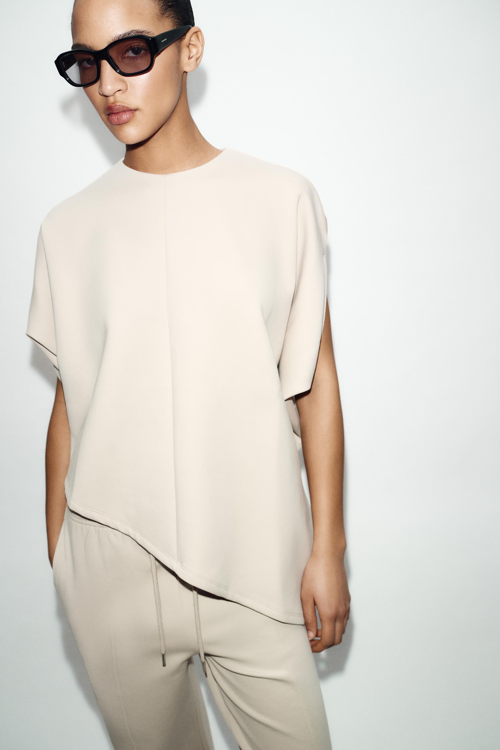 ASYMMETRIC INTERLOCK CAPE | Zara US