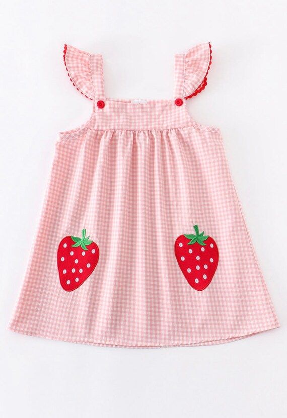 Girls Strawberry Dress Strawberry Dress Summer Dress Girls | Etsy | Etsy (US)