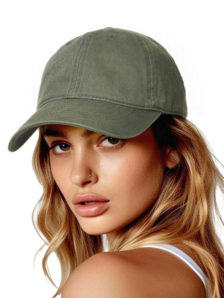 1pc Men's And Women's Retro Solid Color Baseball Caps, Suitable For All Seasons, Classic Truck Dr... | SHEIN