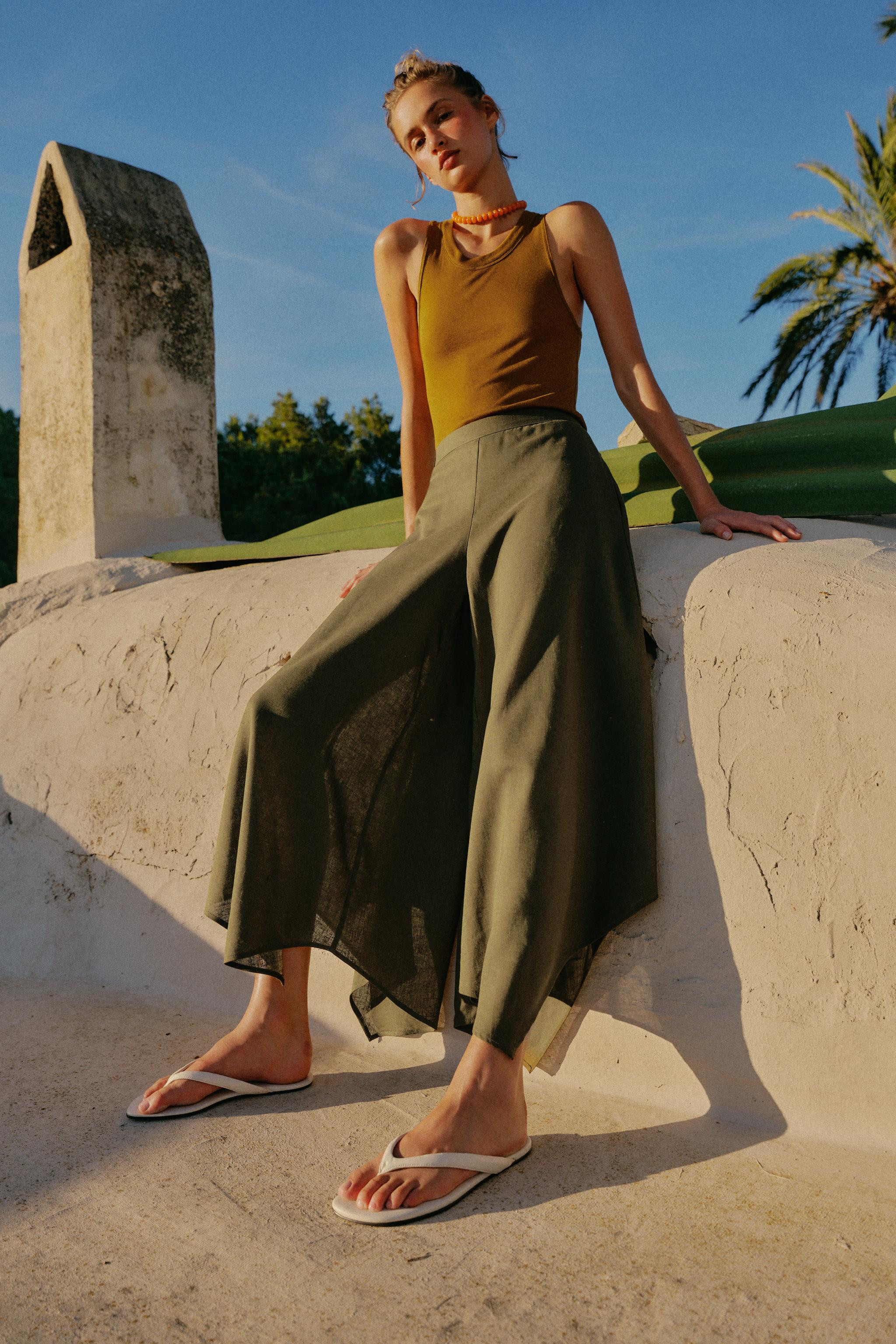 ZW COLLECTION BARREL PANTS | Zara US