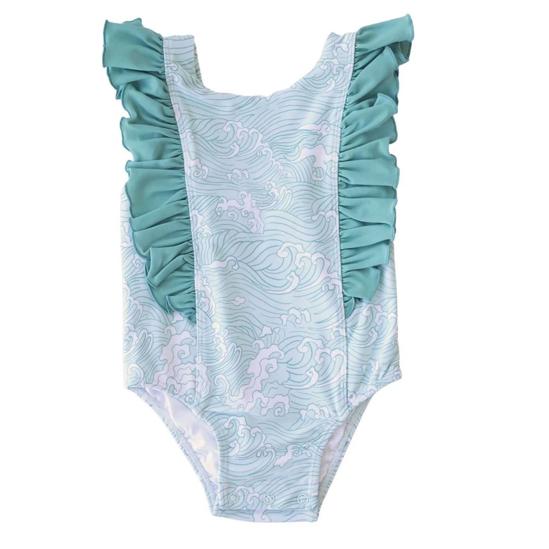 Double Ruffle One Piece | Makin' Waves* | Caden Lane