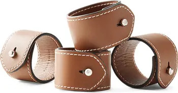 Wyatt Set of 4 Leather Napkin Rings | Nordstrom