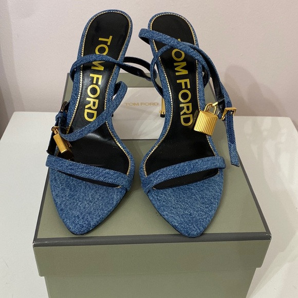 Tom Ford Lock Sandal, size 9 Denim | Poshmark