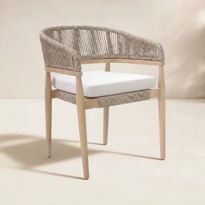 Posey Stackable Eucalyptus Patio Armchair | Wayfair North America