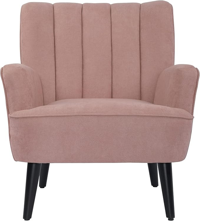 LSSPAID Accent Chairs, Fabric Upholstered Armchairs, Mid Century Modern Accent Chair, Wooden Livi... | Amazon (US)