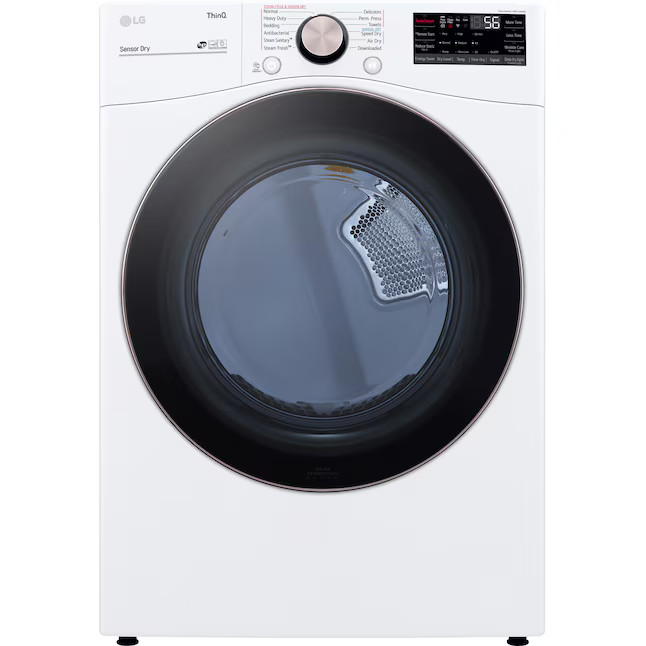 LG True Steam Extra Large Stackable Steam Cycle Vented Electric Dryer ( White ) Energy Star Certi... | Lowe's