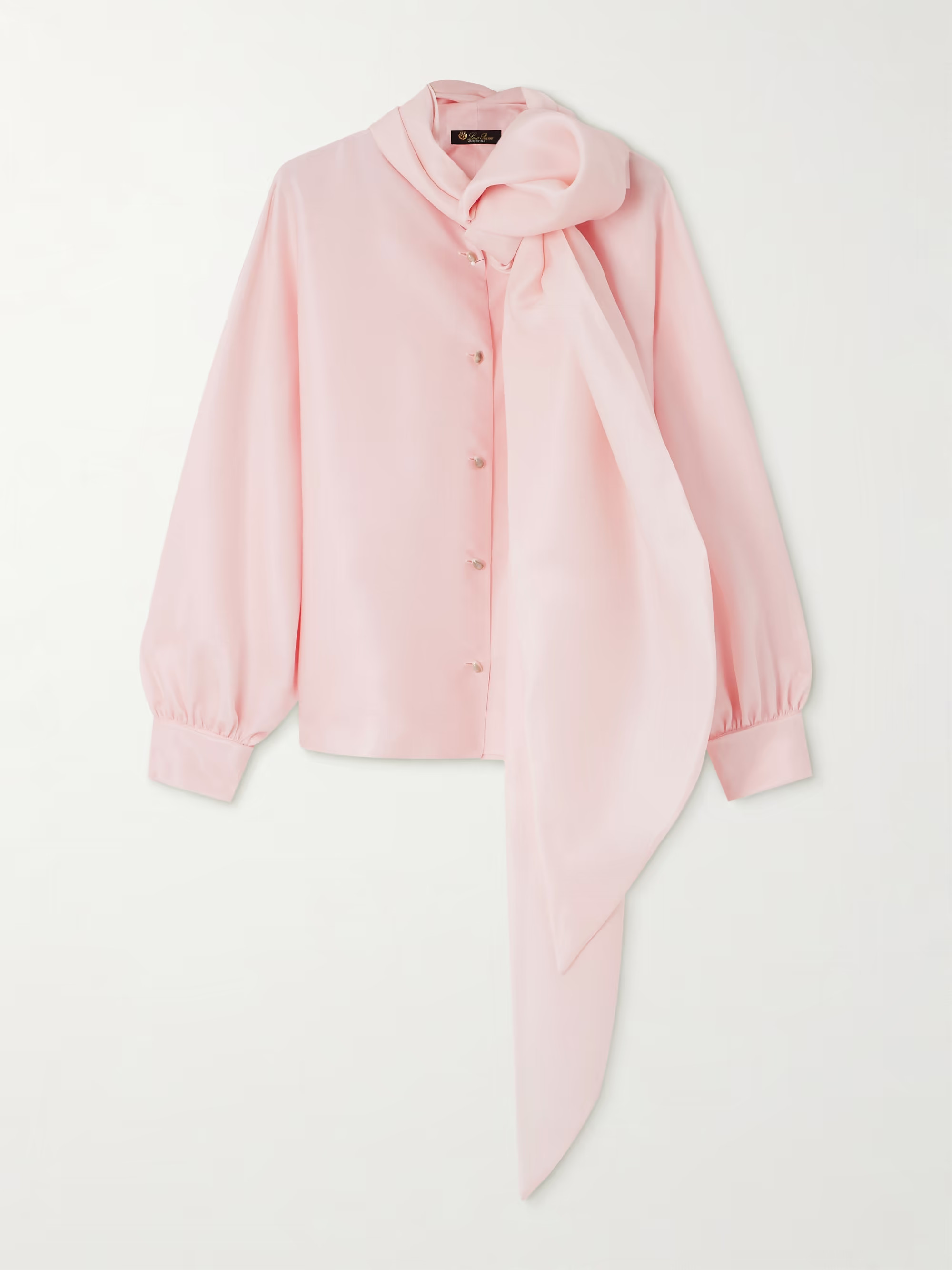 Patricia tie-neck silk-organdy blouse | NET-A-PORTER (UK & EU)