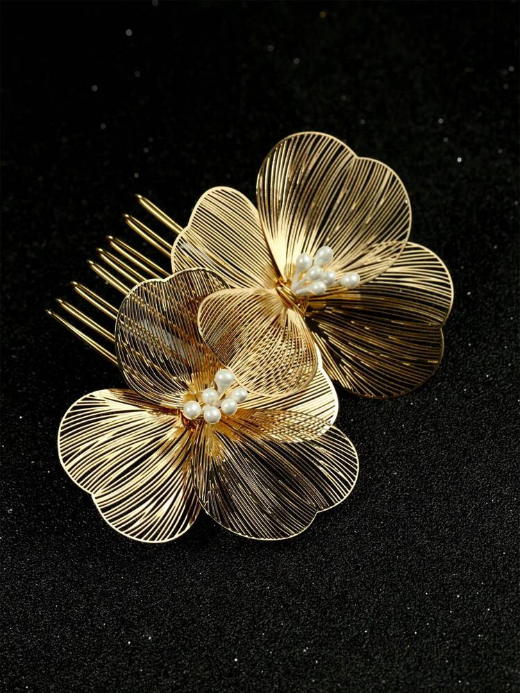 Flower hair comb | SHEIN