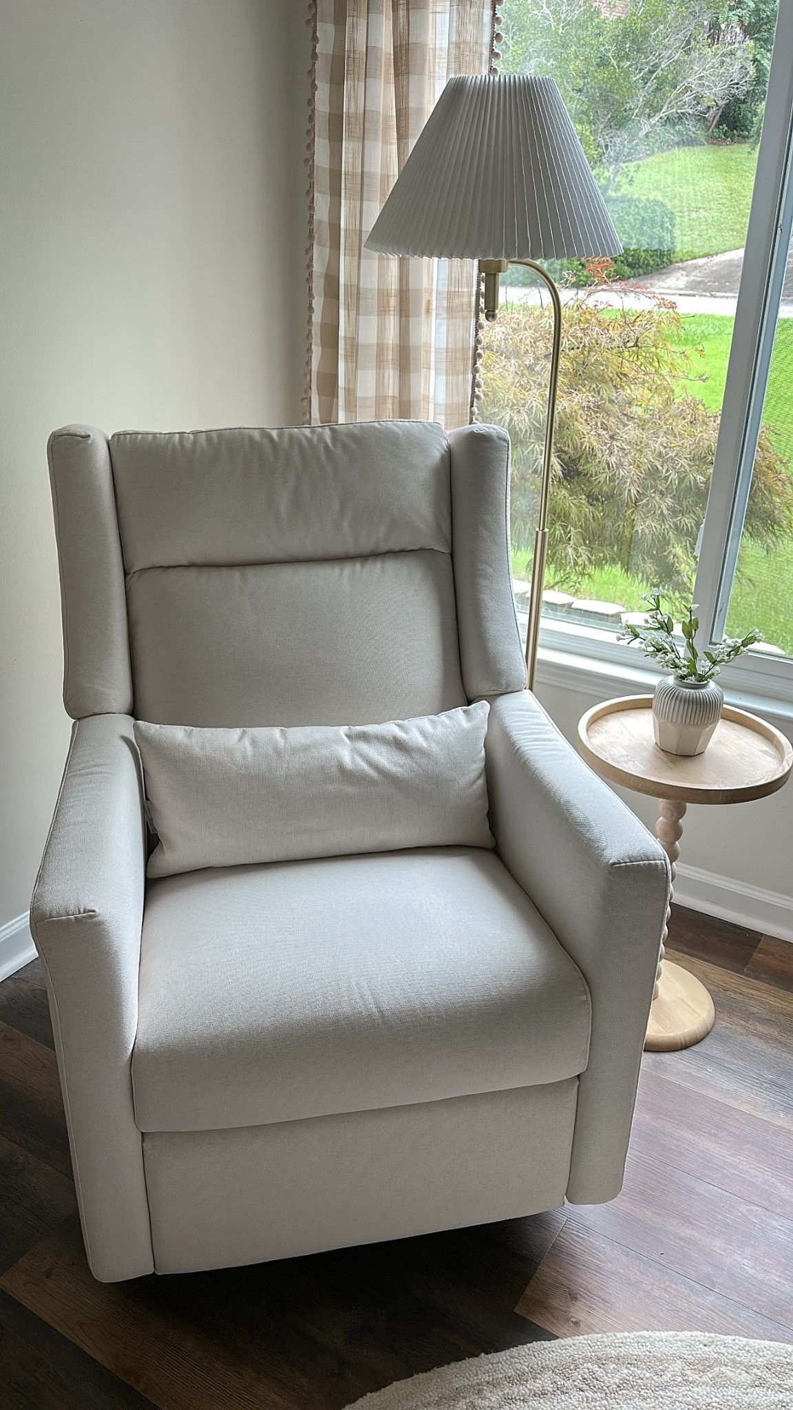 Must have nursery power recliner/glider! This chair is so comfy and has so many neat features like USB plugs and adjustable head rest! 

#LTKHome #LTKBaby #LTKBump
