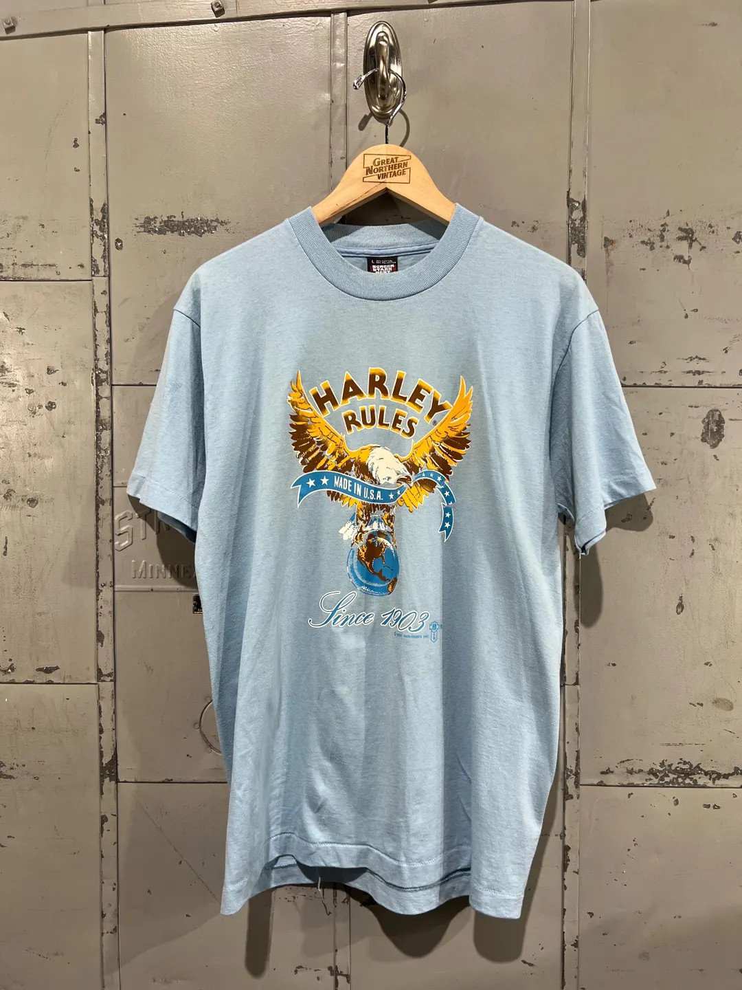 Vintage 1980s Harley Davidson Tshirt Made in USA Eagle Graphic Tshirt Harley Rules - Etsy Canada | Etsy (US)