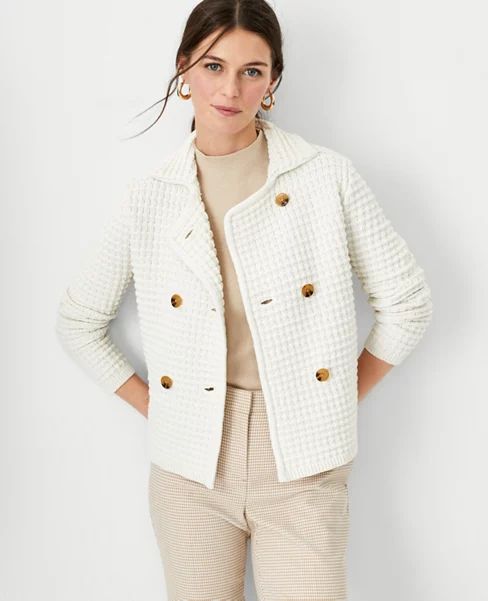 Textured Sweater Jacket | Ann Taylor (US)