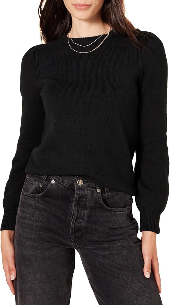 Amazon Essentials Women's Soft Touch Pleated Shoulder Crewneck Sweater | Amazon (US)