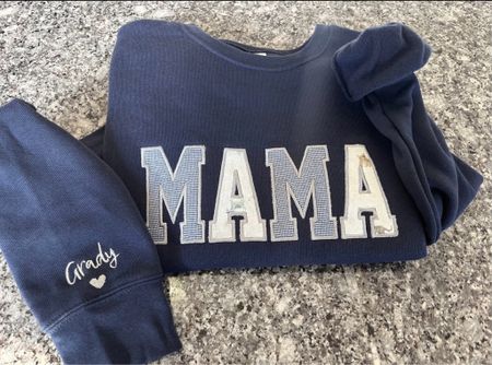 Mama crewneck sweatshirt made from your newborn onesies 🥹

This is what I asked my husband to get me for Mother’s Day. I just lost two hours of my life going through their baby clothes reminiscing. Can’t wait to see mine all put together!! 

#LTKGiftGuide #LTKfindsunder100 #LTKbaby