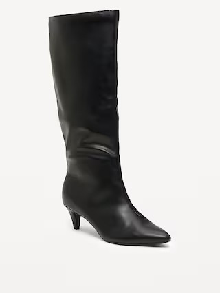 Tall Kitten Heel Boots for Women | Old Navy (US)