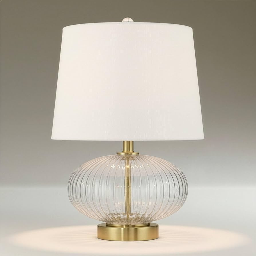 360 Lighting Darrah 20" High Clear Glass Table Lamp | Amazon (US)