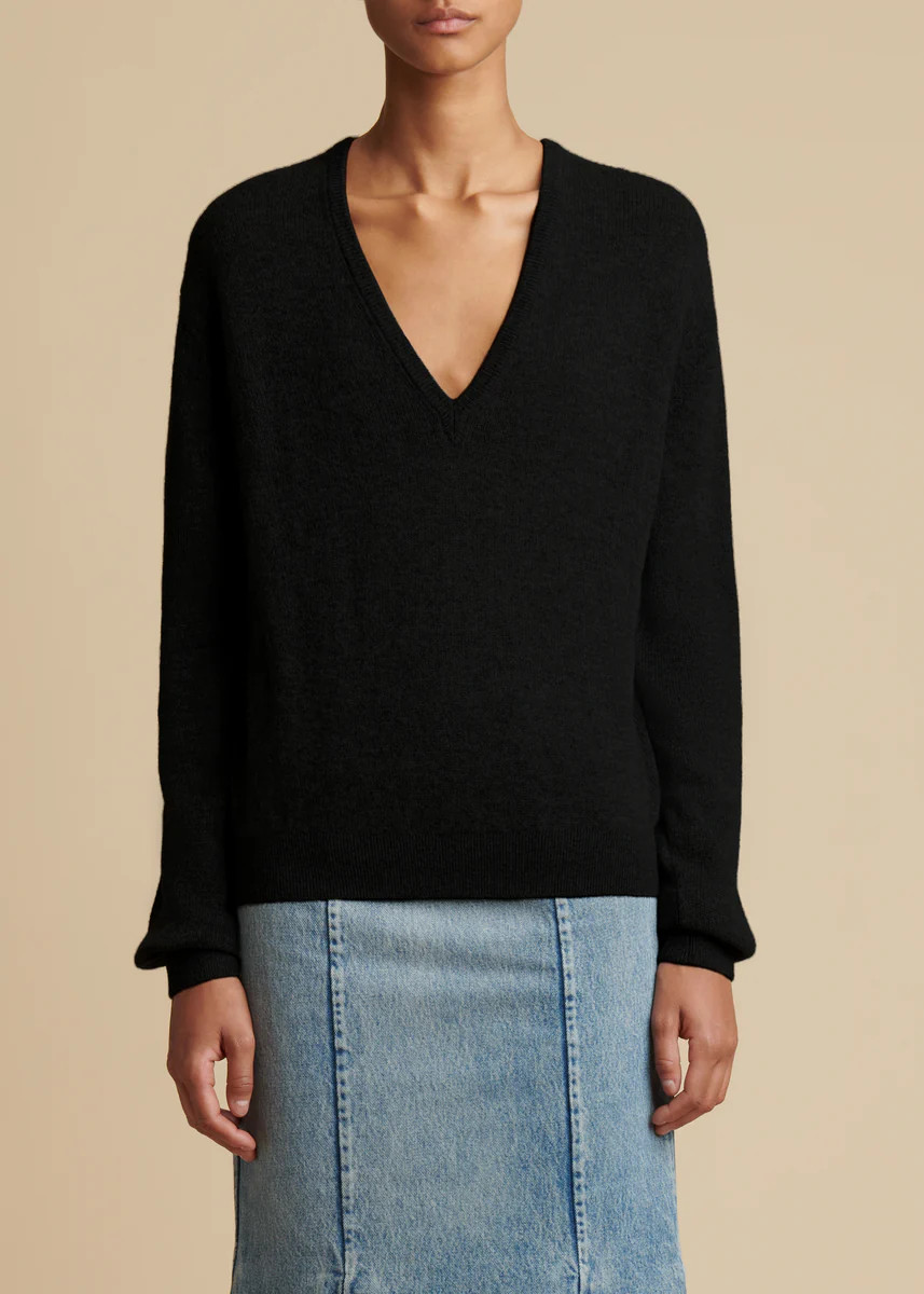 The Sam Sweater in Black | Khaite