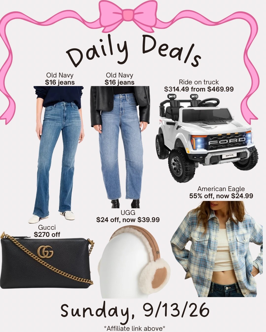 Daily deals

#LTKSeasonal #LTKSaleAlert #LTKMidsize