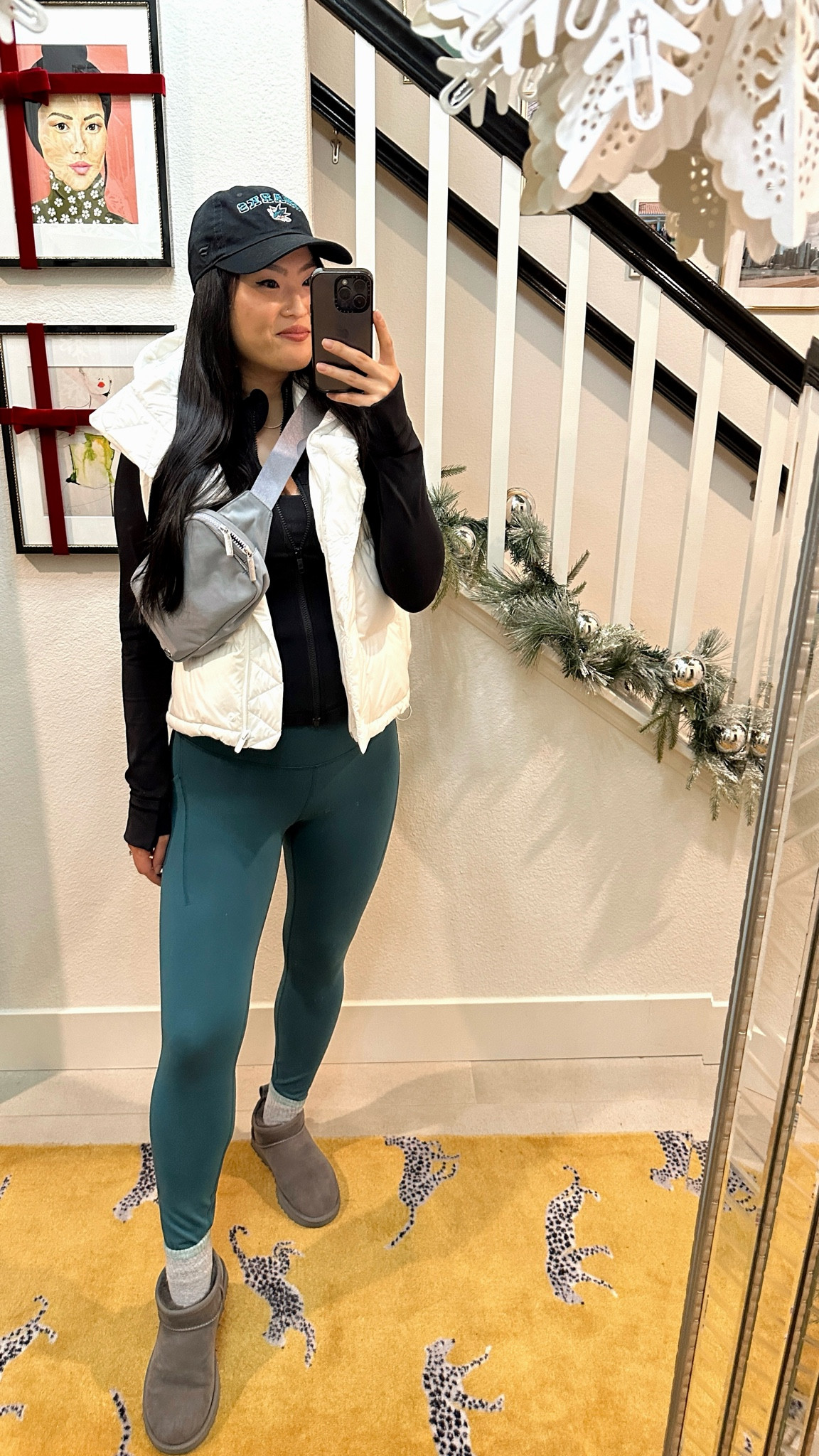 Sharks game day ready in this outfit with finds from Lululemon. 🦈 Styled with the UGG Classic Ultra Mini in Grey. The Storm Teal leggings paired with a Black Define Jacket and White Cropped Wunder Puff Vest makes for a cozy NHL outfit. 🏒

Lululemon Outfit Idea | Hockey Game Outfit | Game Day Outfit | UGG Boots

#LTKfitness #LTKMostLoved #LTKstyletip