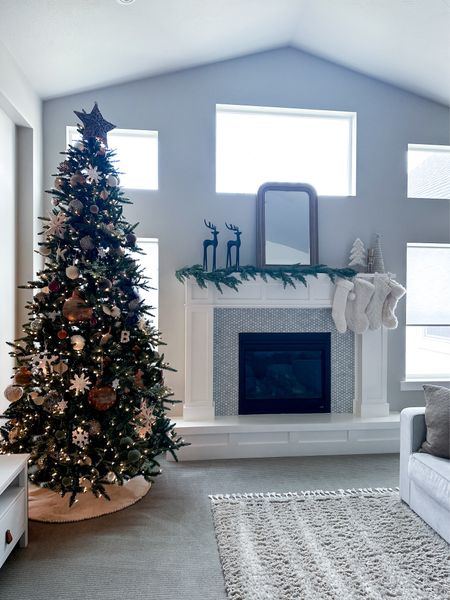 Cozy Neutral Christmas Tree & Christmas Mantel 

#christmastree #mantel 

#LTKHoliday #LTKhome