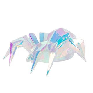 Spooky 13.78 in. USB Electric Lighted Hanging Halloween Holographic Hanging Spider with Remote Control | The Home Depot