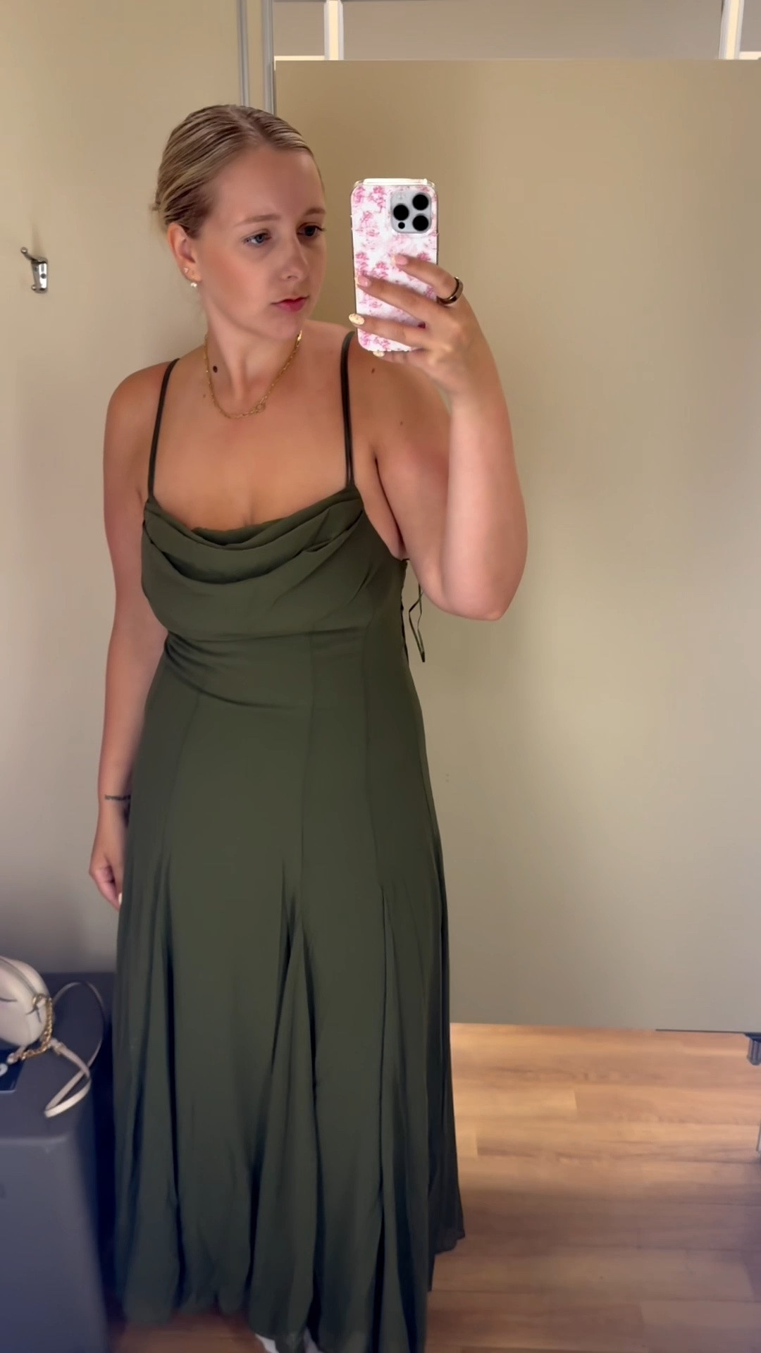Wedding guest dress 🤎🍇 This gorgeous olive green midi dress from TJ Maxx is the perfect vineyard wedding guest dress for summer or fall. I love the flattering fit, elegant silhouette, and timeless color that pairs beautifully with neutral heels and gold jewelry. If you’re looking for an affordable wedding guest outfit, vineyard wedding style, or olive green dress inspiration, this is such a beautiful find!

#WeddingGuestDress #VineyardWedding #OliveGreenDress #WeddingGuestOutfit #TJMaxxFinds #AffordableStyle #MidiDress #FallWeddingGuestDress #SummerWeddingGuestDress #LTKStyle #LTKFashion #DressInspiration