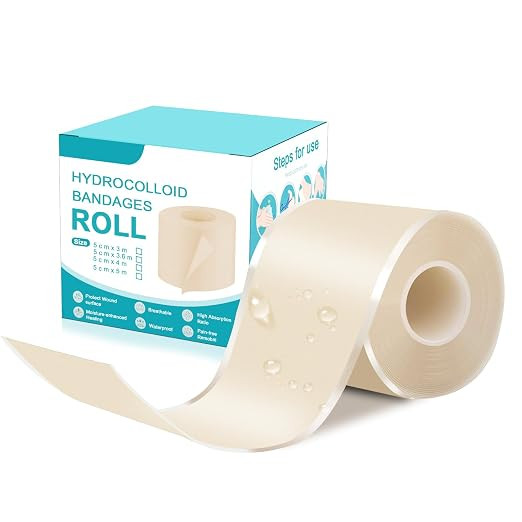 Hydrocolloid Roll for Wound Care, 16.4ft Large Hydrocolloid Roll, Ultra Absorbent, Flexible, DIY ... | Amazon (CA)