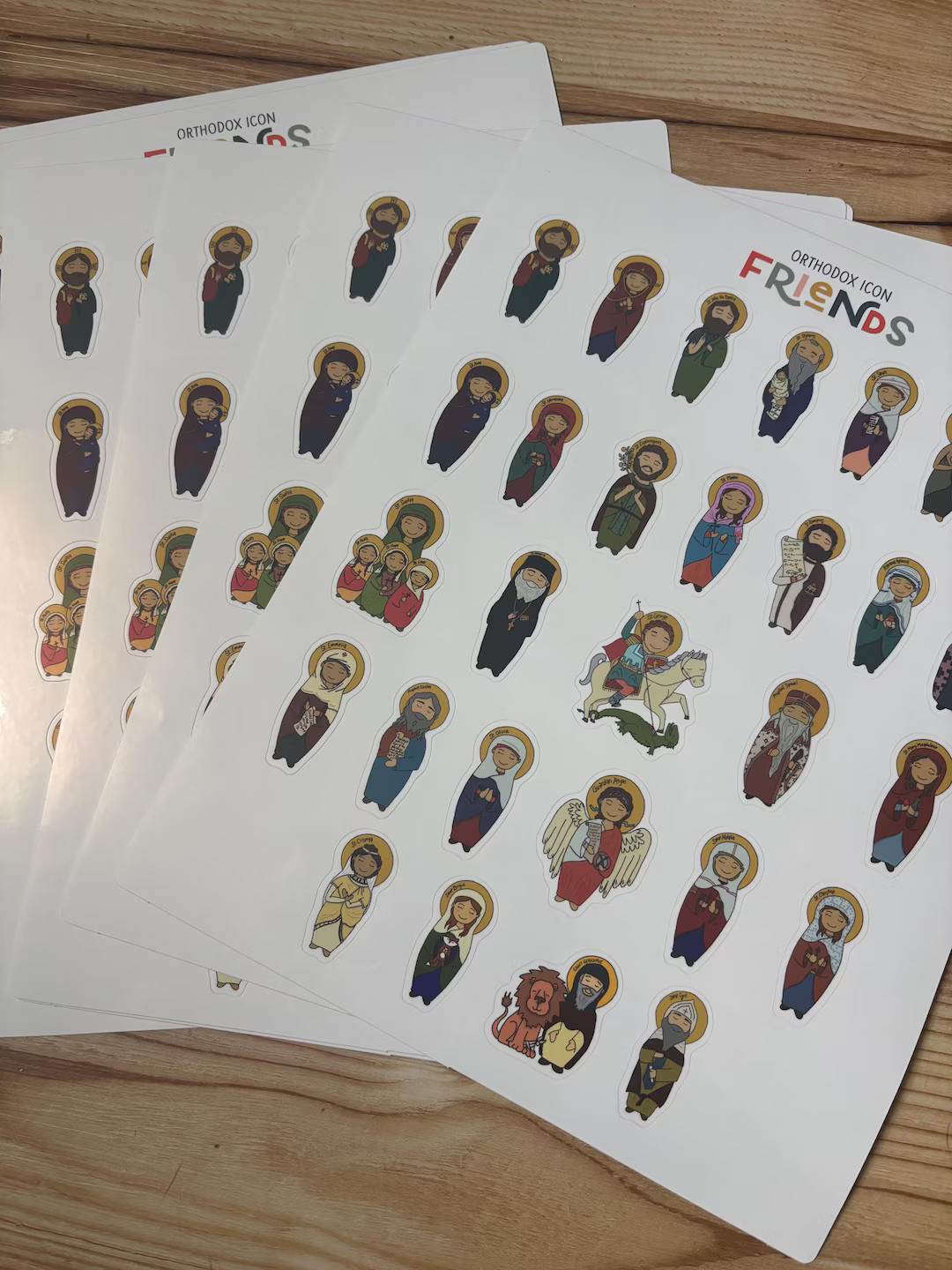 Icon Friends Vinyl Sticker Sheet (8” by 10”) - Etsy | Etsy (US)