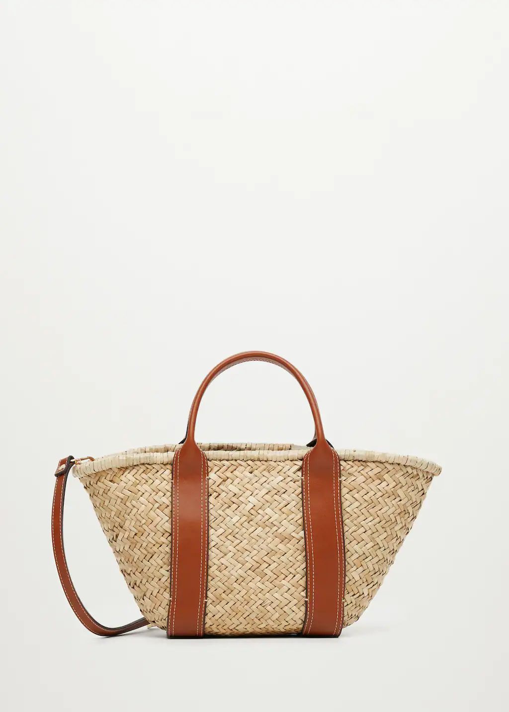 Double strap basket bag | MANGO (US)