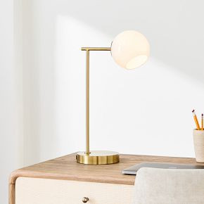 Staggered Glass USB Table Lamp (20") - Milk | West Elm (US)