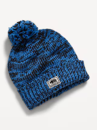 Pom-Pom Marled-Knit Beanie for Boys | Old Navy (US)