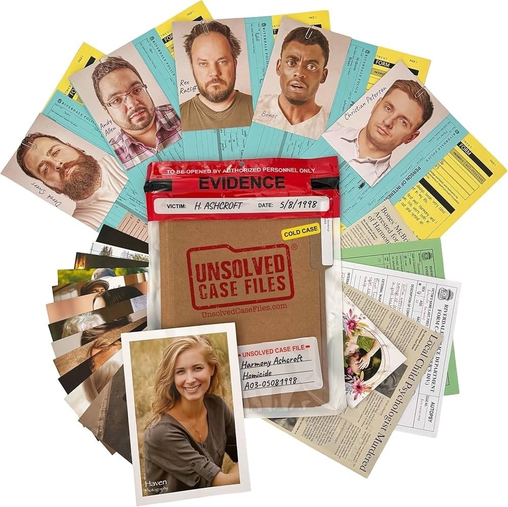 Unsolved Case Files | Ashcroft, Harmony - Cold Case Murder Mystery Game - Can You Solve The Crime? Who Killed Harmony? For Ages 14 and up

#LTKFamily #LTKSaleAlert