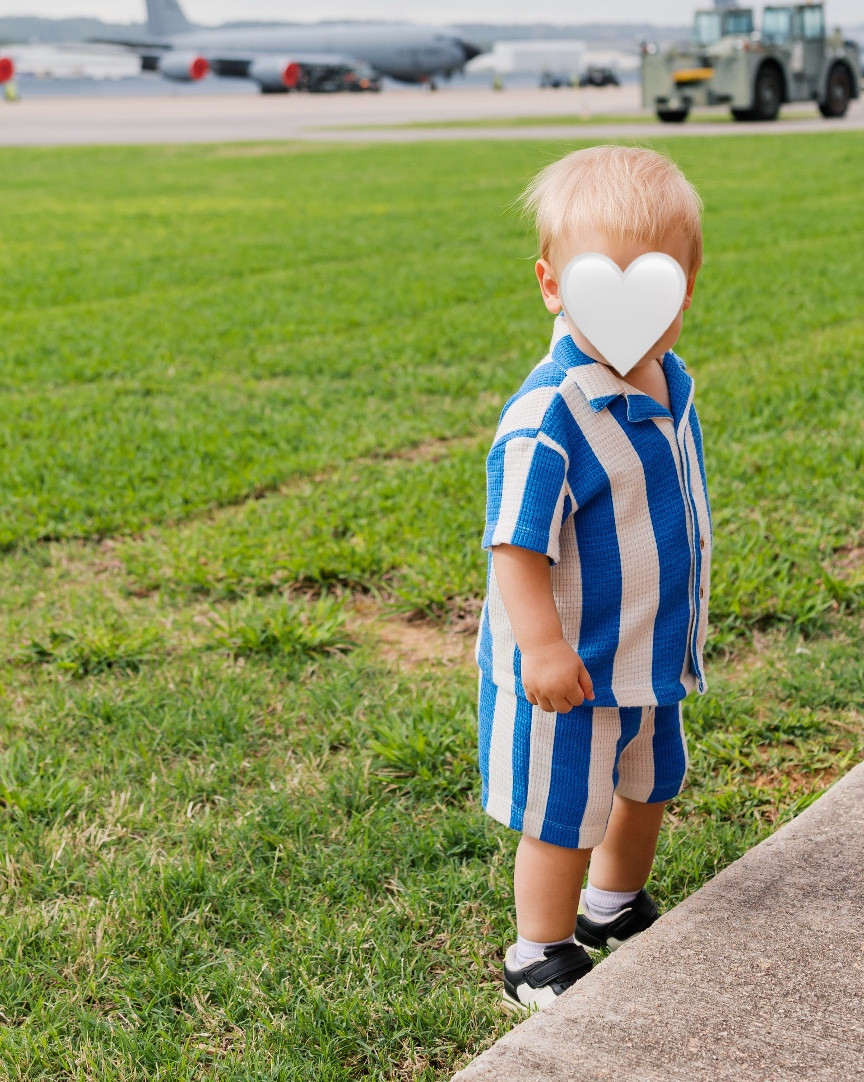 Cute spring set for toddler boy